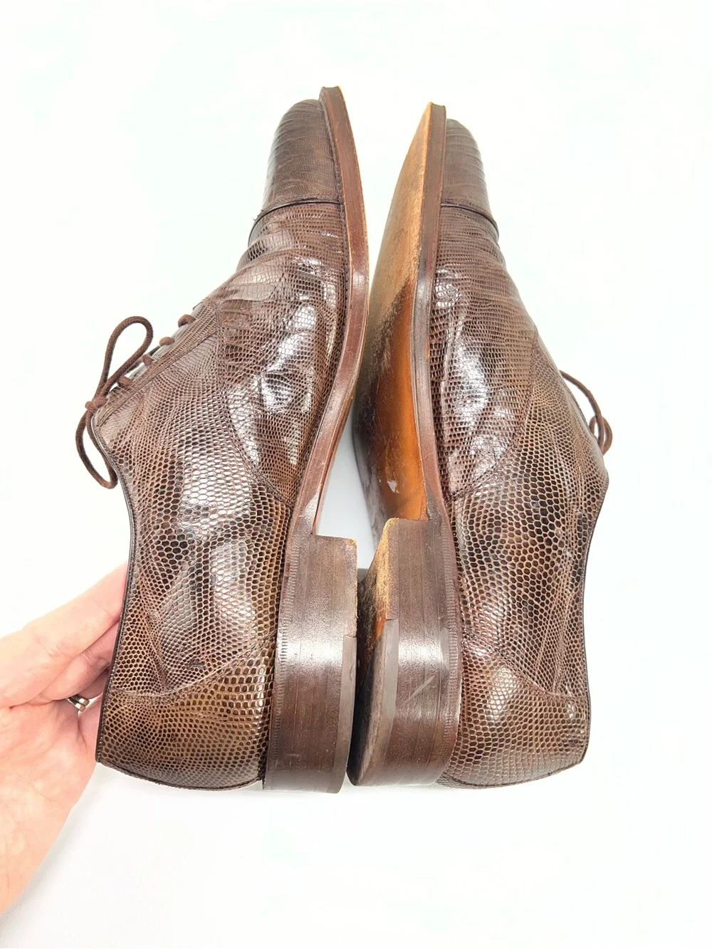 Mc Shoes Buenos Aires Lizard Lace Up Oxfords Mens 9.5 (us 11)
